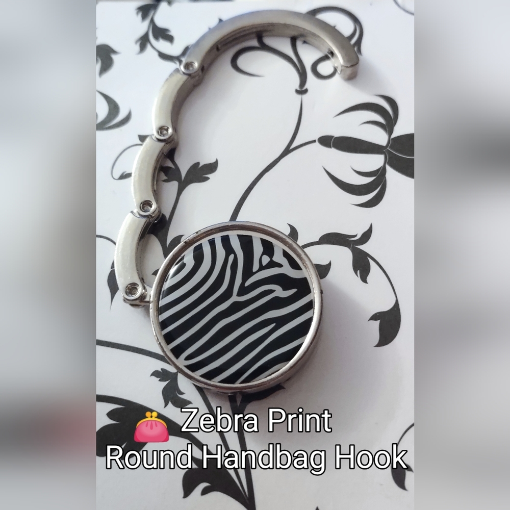 Zebra Print Handbag Hook Holder MUST BUNDLE